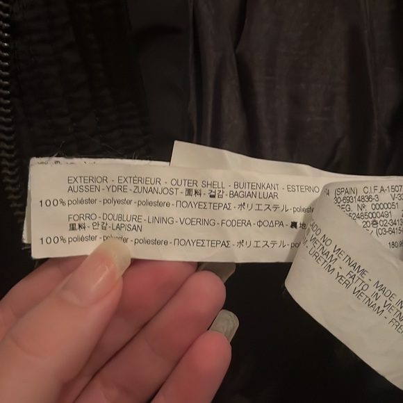 ZARA Man Quilted Jacket (Navy Black) - Picture 8 of 8